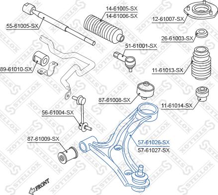 Stellox 57-61026-SX - Yolun idarəedici qolu furqanavto.az