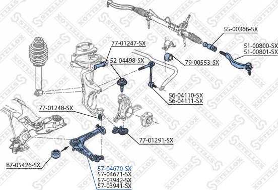 Stellox 57-04670-SX - Yolun idarəedici qolu furqanavto.az