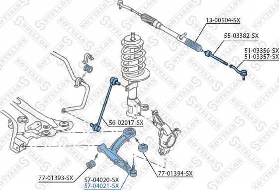 Stellox 57-04021-SX - Yolun idarəedici qolu furqanavto.az