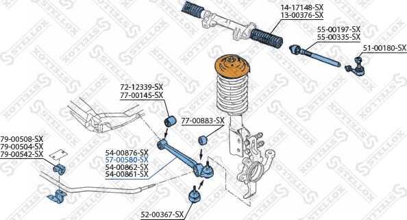 Stellox 57-00580-SX - Yolun idarəedici qolu furqanavto.az