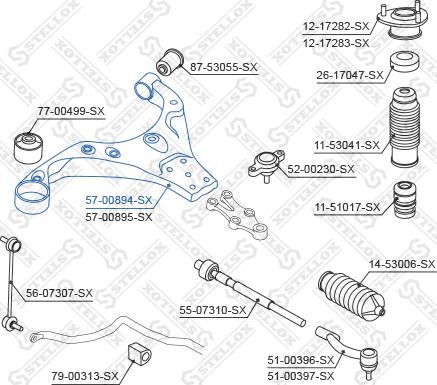 Stellox 57-00894-SX - Yolun idarəedici qolu furqanavto.az