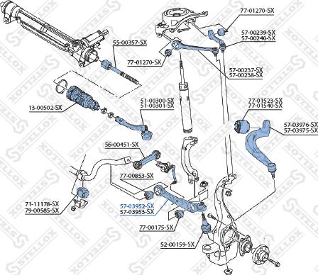 Stellox 57-03952-SX - Yolun idarəedici qolu furqanavto.az