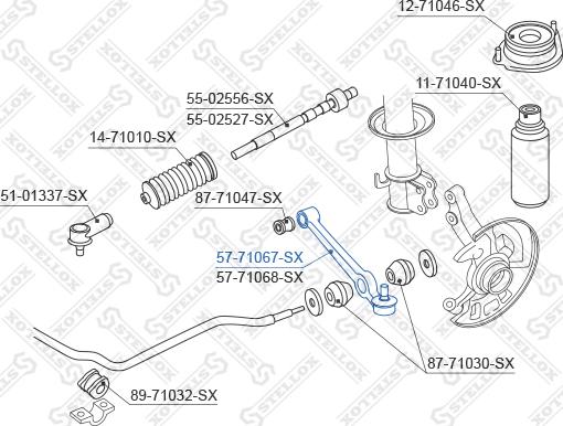 Stellox 57-71067-SX - Yolun idarəedici qolu furqanavto.az