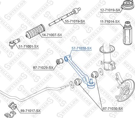 Stellox 57-71038-SX - Yolun idarəedici qolu furqanavto.az