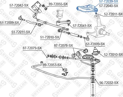 Stellox 57-72039-SX - Yolun idarəedici qolu furqanavto.az