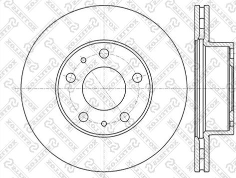 Stellox 6020-9945V-SX - Əyləc Diski furqanavto.az