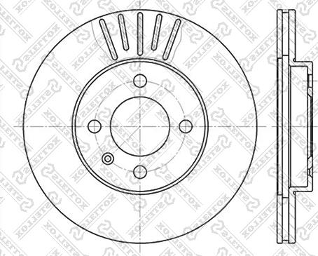 Stellox 6020-9934V-SX - Əyləc Diski furqanavto.az