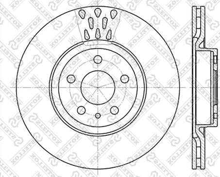 Stellox 6020-9925V-SX - Əyləc Diski furqanavto.az