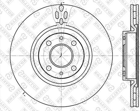 Stellox 6020-9923V-SX - Əyləc Diski furqanavto.az