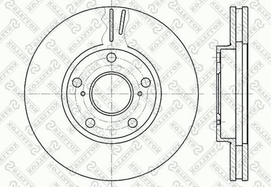 Stellox 6020-4549V-SX - Əyləc Diski furqanavto.az