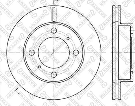 Stellox 6020-4543V-SX - Əyləc Diski furqanavto.az