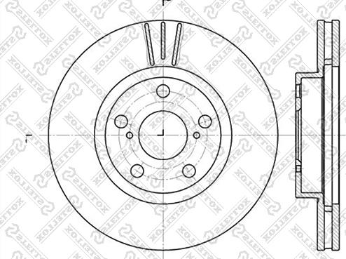 Stellox 6020-4564V-SX - Əyləc Diski furqanavto.az