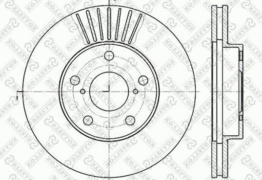 Stellox 6020-4578V-SX - Əyləc Diski furqanavto.az