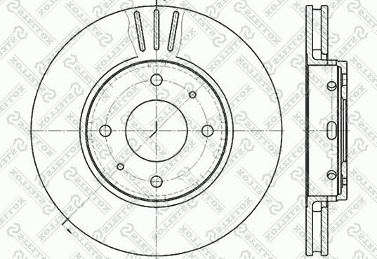 Stellox 6020-4839V-SX - Əyləc Diski furqanavto.az