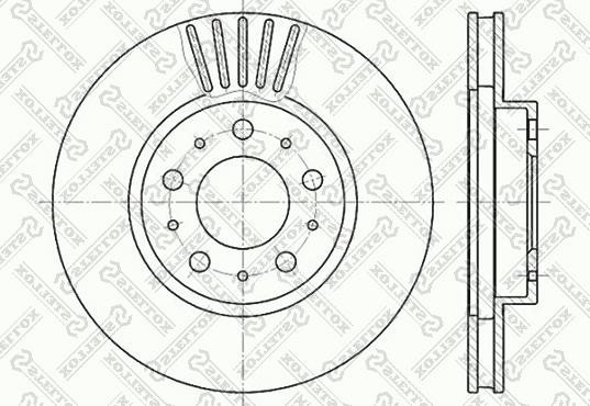 Stellox 6020-4832V-SX - Əyləc Diski furqanavto.az