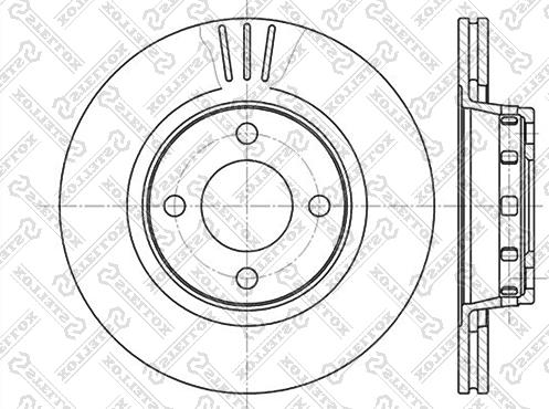 Stellox 6020-4740V-SX - Əyləc Diski furqanavto.az