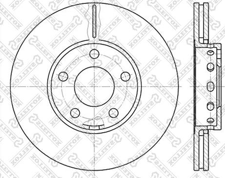 Stellox 6020-4743V-SX - Əyləc Diski furqanavto.az