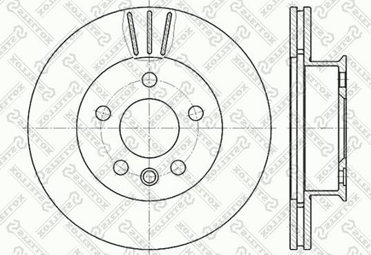 Stellox 6020-4733V-SX - Əyləc Diski furqanavto.az