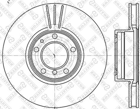 Stellox 6020-1544V-SX - Əyləc Diski furqanavto.az