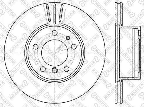 Stellox 6020-1519V-SX - Əyləc Diski furqanavto.az