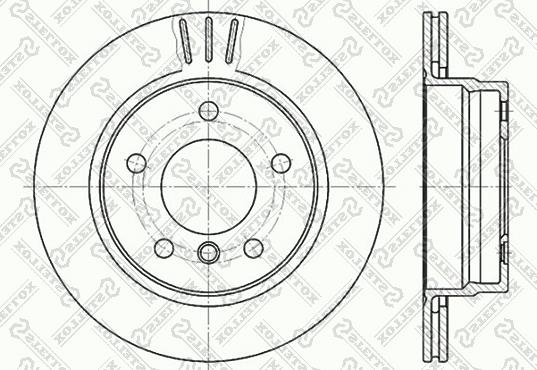 Stellox 6020-1535V-SX - Əyləc Diski furqanavto.az