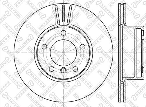 Stellox 6020-1536V-SX - Əyləc Diski furqanavto.az