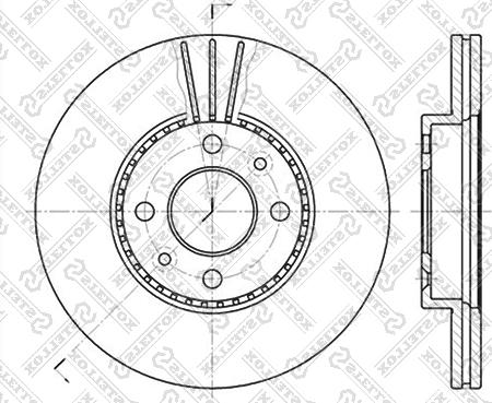 Stellox 6020-3911V-SX - Əyləc Diski furqanavto.az