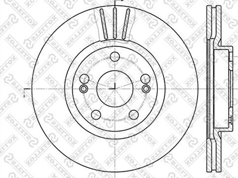 Stellox 6020-3913V-SX - Əyləc Diski furqanavto.az