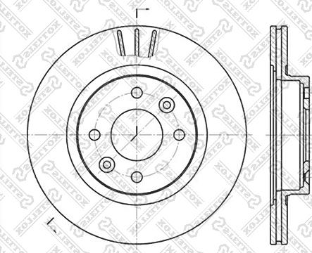 Stellox 6020-3922V-SX - Əyləc Diski furqanavto.az