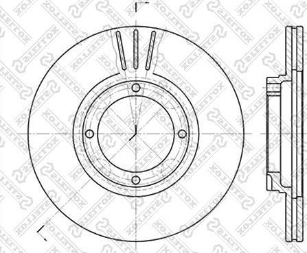 Stellox 6020-3402V-SX - Əyləc Diski furqanavto.az