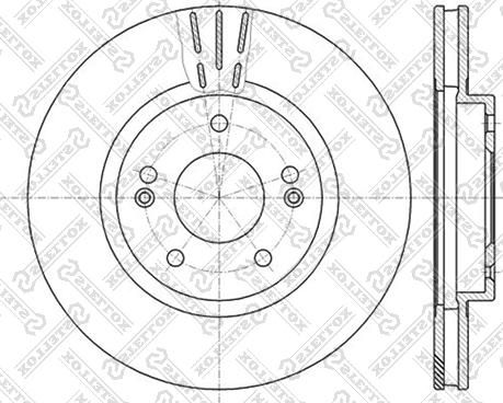 Stellox 6020-3415V-SX - Əyləc Diski furqanavto.az