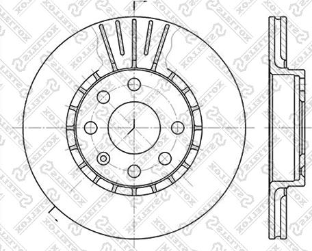 Stellox 6020-3617V-SX - Əyləc Diski furqanavto.az