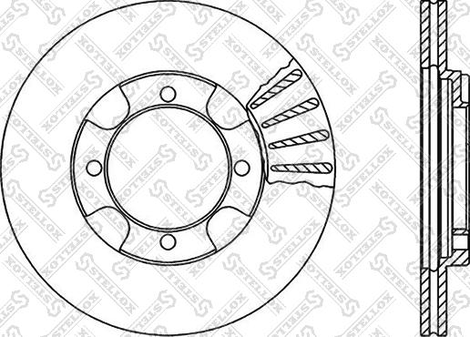 Stellox 6020-3011V-SX - Əyləc Diski furqanavto.az