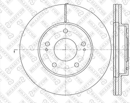 Stellox 6020-3034V-SX - Əyləc Diski furqanavto.az