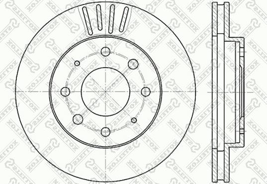 Stellox 6020-3025V-SX - Əyləc Diski furqanavto.az