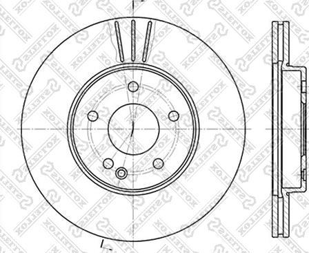 Stellox 6020-3317V-SX - Əyləc Diski furqanavto.az