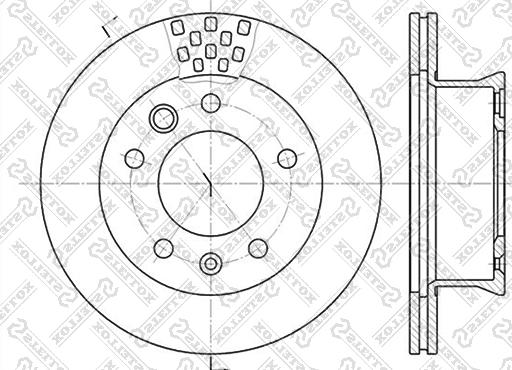 Stellox 6020-3334V-SX - Əyləc Diski furqanavto.az