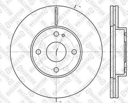 Stellox 6020-3230V-SX - Əyləc Diski furqanavto.az