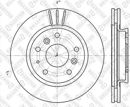 Stellox 6020-3220V-SX - Əyləc Diski furqanavto.az