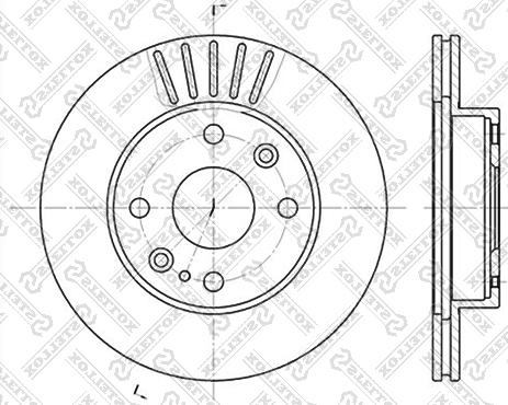 Stellox 6020-3223V-SX - Əyləc Diski furqanavto.az