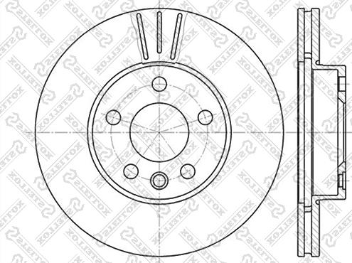 Stellox 6020-2545V-SX - Əyləc Diski furqanavto.az