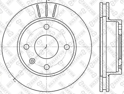 Stellox 6020-2514V-SX - Əyləc Diski furqanavto.az