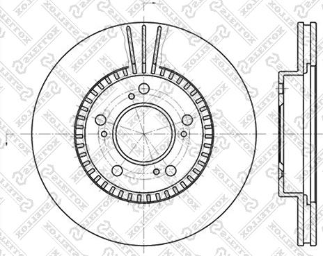 Stellox 6020-2622V-SX - Əyləc Diski furqanavto.az