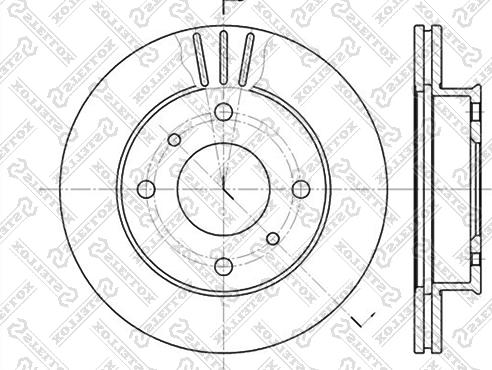 Stellox 6020-2230V-SX - Əyləc Diski furqanavto.az