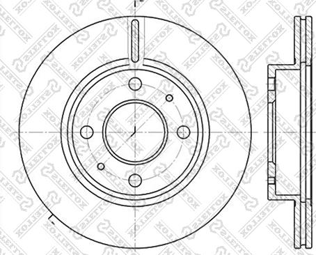 Stellox 6020-2232V-SX - Əyləc Diski furqanavto.az