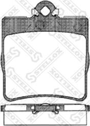 Stellox 689 000B-SX - Əyləc altlığı dəsti, əyləc diski furqanavto.az