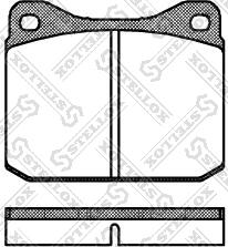 Unipart GBP726AF - Əyləc altlığı dəsti, əyləc diski furqanavto.az