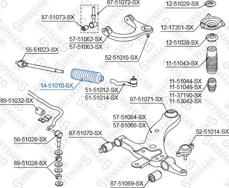 Stellox 14-51010-SX - Körük, sükan furqanavto.az