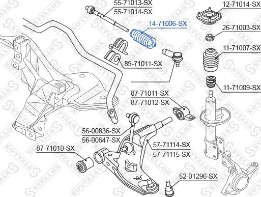 Stellox 14-71006-SX - Körük, sükan furqanavto.az