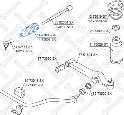 Stellox 14-73009-SX - Körük, sükan furqanavto.az